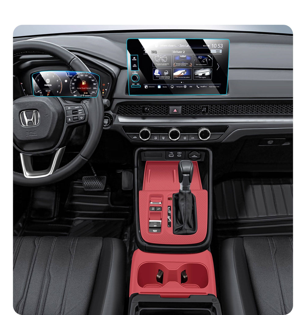 Custom Silicone Center Console Mat for 2023-2026 Honda CR-V - Gear Shift & Cup Holder Protector