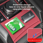 Center Console Silicone Mat for Mazda 3 2020-2025, Non-Slip Waterproof Interior Protector Cover