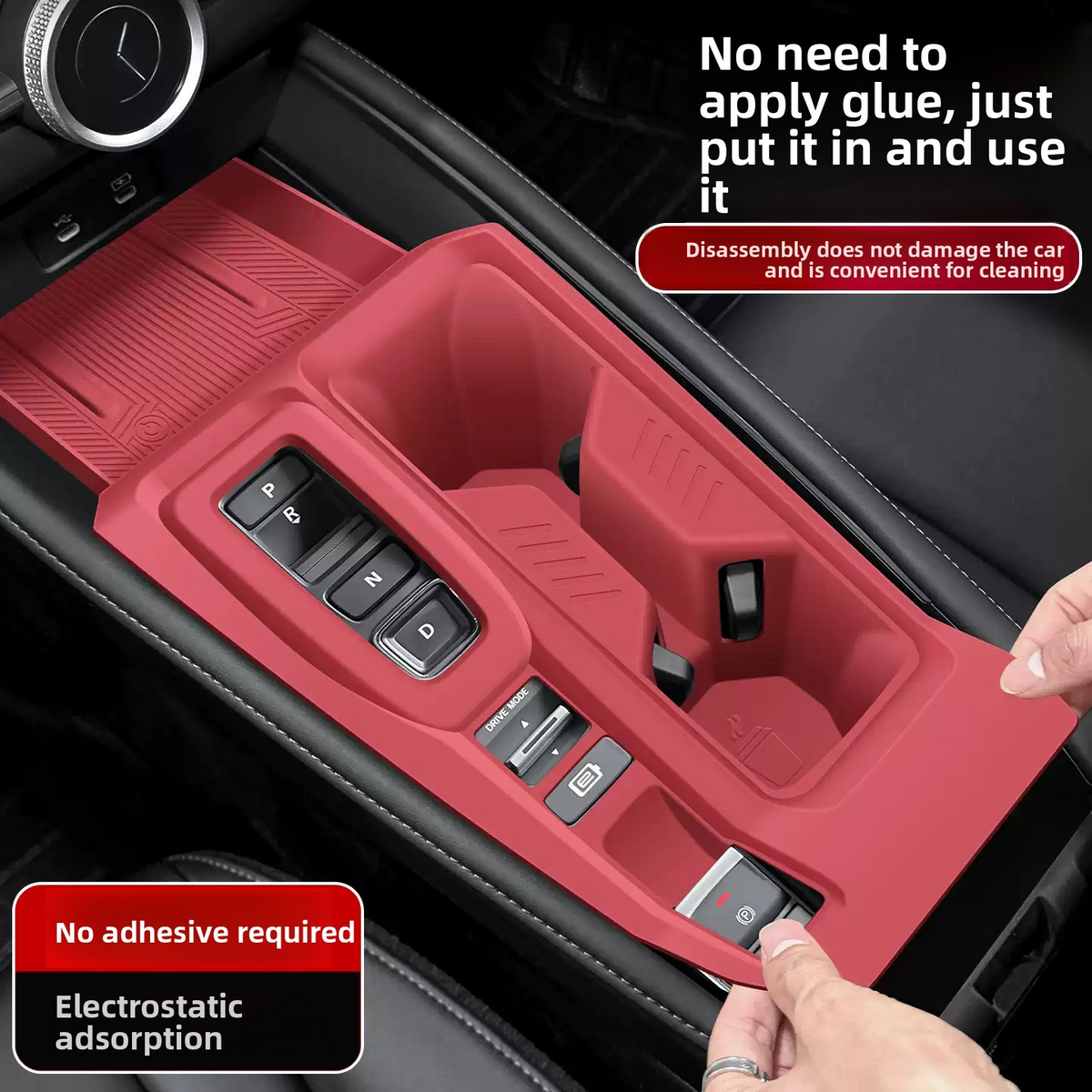 Custom Center Console Organizer Mat for 2023-2025 Honda Accord 11th Gen - Anti-Slip Silicone Tray