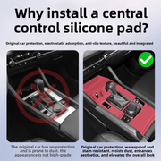 Center Console Silicone Mat for Mazda 3 2020-2025, Non-Slip Waterproof Interior Protector Cover