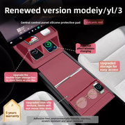 Custom Silicone Center Console Mat & Wireless Charging Pad Cover for Tesla Model 3 Highland / Model Y