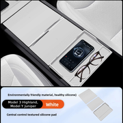 Custom Silicone Center Console Mat & Wireless Charging Pad Cover for Tesla Model 3 Highland / Model Y