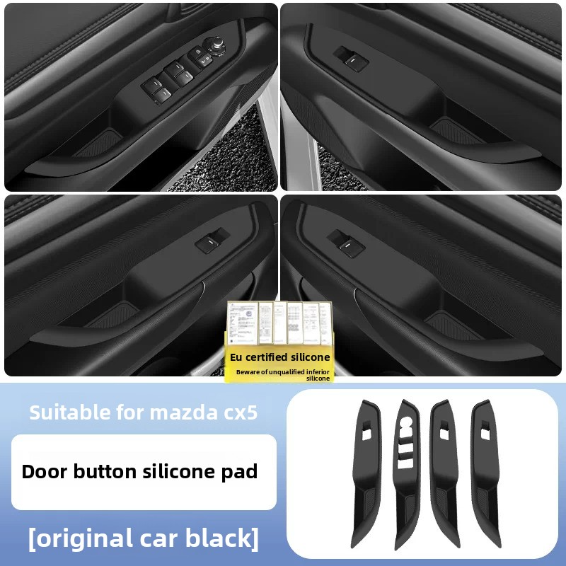 2017-2025 Mazda CX-5 Center Console Silicone Mat (NoSPORT button), Safe Silicone Static Adsorption Anti-Scratch Anti-Wear Car Interior Protector Liner Pad